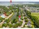 Aerial shot highlighting location of 1027 Wayfarer Ln, community amenities, and proximity to Folly Beach at 1027 Wayfarer Ln, Charleston, SC 29412
