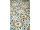 Eye-catching tile flooring design elevates the bathroom's aesthetic at 1027 Wayfarer Ln, Charleston, SC 29412