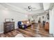 Open living room featuring hardwood floors and plenty of space at 1027 Wayfarer Ln, Charleston, SC 29412
