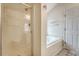 Bathroom including a shower, soaking tub, toilet, vanity, and tile flooring at 1042 Cobblestone Blvd, Summerville, SC 29486