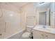 Bathroom featuring tub and shower combination, toilet, and sink with vanity at 1042 Cobblestone Blvd, Summerville, SC 29486