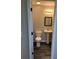 Powder room featuring a pedestal sink and neutral tones at 105 Pandora Dr, Goose Creek, SC 29445