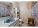 Outdated bathroom with single sink, shower/tub combo with floral shower curtain at 116 Runnymede Ln, Summerville, SC 29485