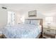 Comfortable bedroom features a cozy bed, shiplap walls, and bedside tables with lamps, creating a serene atmosphere at 1355 Dunlin Ct # Share D, Kiawah Island, SC 29455