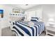 Comfortable bedroom with bunk beds, nautical-themed decor, and soft lighting at 1355 Dunlin Ct # Share D, Kiawah Island, SC 29455