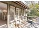 Inviting outdoor deck featuring shuttered windows that look into the property's interiors at 1355 Dunlin Ct # Share D, Kiawah Island, SC 29455