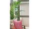 Close up of screened in porch showing decor and relaxing seating at 137 Bratton Cir, Mount Pleasant, SC 29464