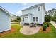 Inviting backyard with a stone patio and outdoor seating, perfect for entertaining at 1446 Crane Creek Dr, Mount Pleasant, SC 29466