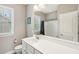 Bathroom featuring a white vanity, mirror, and tiled shower/bath combination at 1446 Crane Creek Dr, Mount Pleasant, SC 29466