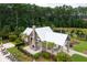 Aerial view of a bright pavilion by the pool with outdoor fireplace and seating for residents at 1446 Crane Creek Dr, Mount Pleasant, SC 29466