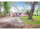 View of the exterior featuring a charming single story pink home surrounded by mature trees at 1514 Patterson Ave, Charleston, SC 29412