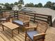 Inviting deck furnished with comfortable seating, creating an ideal space for relaxation and outdoor gatherings at 1736 E Ashley Ave, Folly Beach, SC 29439