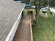 Exterior shot of a roof of a house shows the shingle details and roofline at 1736 E Ashley Ave, Folly Beach, SC 29439