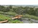 The scenic view features a wood dock that juts out into the marshy landscape at 1736 E Ashley Ave, Folly Beach, SC 29439