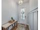 Bright and inviting entryway with stylish console table, decorative accents, and a view of the front door at 1787 Timmons St, Mount Pleasant, SC 29466