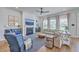 Spacious living room with fireplace, comfortable seating, and ample natural light at 1787 Timmons St, Mount Pleasant, SC 29466