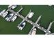 Overhead shot of boat docks, presenting several boats docked in well-maintained slips at 2 Mcdonough Rd # B-11, Folly Beach, SC 29439