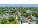 A vibrant residential area with lush greenery, various home styles, and city skyline view at 200 Fishburne St, Charleston, SC 29403