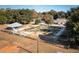A community garden with multiple plots and shed at 2101 Wappoo Dr, Charleston, SC 29412