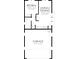 Floor plan of a detached structure featuring a living area, bedroom, and garage at 2101 Wappoo Dr, Charleston, SC 29412