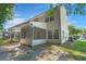 Backyard featuring a screened-in porch providing outdoor relaxation and entertaining space at 215 Jackson St, Goose Creek, SC 29445