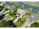 Stunning aerial of coastal homes nestled along a scenic waterway at 2363 Palmer Creek Bnd, Charleston, SC 29412