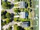 High angle aerial view of neighborhood featuring boat docks on waterway at 2363 Palmer Creek Bnd, Charleston, SC 29412