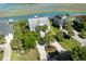 Breathtaking aerial view of waterfront homes and lush landscaping at 2363 Palmer Creek Bnd, Charleston, SC 29412