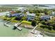 Scenic aerial shot of waterfront homes with private docks at 2363 Palmer Creek Bnd, Charleston, SC 29412