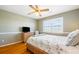 Bedroom with ceiling fan and wood floors at 2363 Palmer Creek Bnd, Charleston, SC 29412