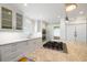 Modern kitchen featuring a marble island with gas range and stainless steel appliances at 2363 Palmer Creek Bnd, Charleston, SC 29412