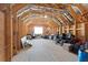 Spacious unfinished attic with exposed rafters, natural light, and room for storage at 2917 River Vista Way, Mount Pleasant, SC 29466