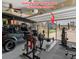 Garage area equipped for fitness with sliding walk-through screen door and gym equipment at 302 Lucca Dr, Summerville, SC 29486