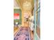 Elegant foyer with hardwood floors, stylish rug, and a view into the living spaces at 312 Hobcaw Dr, Mount Pleasant, SC 29464