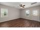 Spacious bedroom with hardwood floors, a ceiling fan, and plenty of natural light at 354 Iveson Rd, Summerville, SC 29486