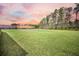 Expansive backyard with lush green grass and a picturesque pond, perfect for relaxation and outdoor activities at 436 Rowley Ln, Summerville, SC 29486