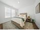 Well-lit bedroom with a comfy bed, nightstand, and stylish decor at 436 Rowley Ln, Summerville, SC 29486
