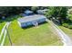 A bird's eye view of the home showcasing its expansive yard and serene surroundings at 513 Pauline Dr, Bonneau, SC 29431