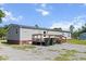 Exterior back of home with a wooden deck and stairs at 513 Pauline Dr, Bonneau, SC 29431