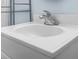Bathroom sink with chrome faucet on top of a white vanity featuring a clean design at 513 Pauline Dr, Bonneau, SC 29431
