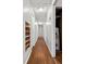 Hallway with a water heater closet, and shelf at 513 Pauline Dr, Bonneau, SC 29431