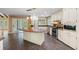 Kitchen with granite island, stainless steel appliances, and modern design at 6434 Saint Anthony Dr, Meggett, SC 29449