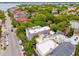 Aerial view showcasing beautiful townhouses and lush tree canopy in the historic city at 71 E Bay St, Charleston, SC 29401