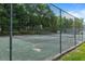 Community tennis court surrounded by a fence at 7935 Parklane Ct # A, North Charleston, SC 29418