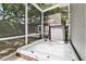 Relaxing hot tub in a screened in porch overlooking the backyard. Very private and peaceful at 8 Pony Ln, Charleston, SC 29407