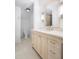 Bathroom featuring a single vanity, large mirror, and tile flooring at 861 Center Park St, Charleston, SC 29492