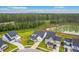Areal view of attractive homes in a well-designed community with a scenic pond at 1059 Fitzgerald Ct, Summerville, SC 29485