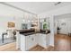 Open-concept kitchen with modern finishes, view of the dining and living area at 1077 Farmington Rd, Charleston, SC 29412