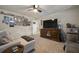 Comfortable living room featuring a plush sectional sofa, TV, and mini fridge at 132 Daniels Ridge Dr, Summerville, SC 29485