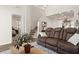 Bright living room with hardwood floors and a cozy sectional, perfect for relaxation at 132 Wild Holly Dr, Moncks Corner, SC 29461